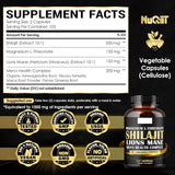 Shilajit Pure Himalayan Organic Ashwagandha Maca Ro... 1000mg Health Complex as
