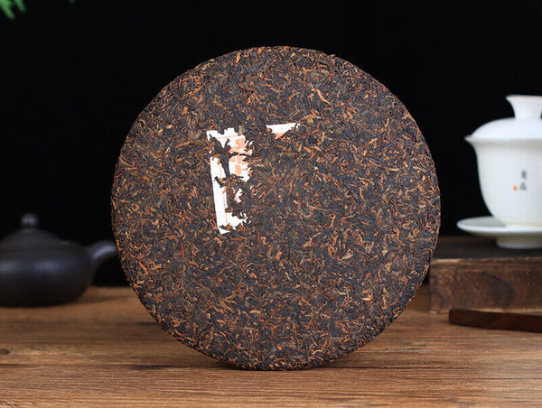 357g Ripe Puerh Tea Cake Yunnan Tea Cake