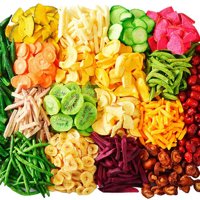 Mixed Fruits and Vegetables Crispy Slices Dried Vegetables Dried Fruits Snacks Main image