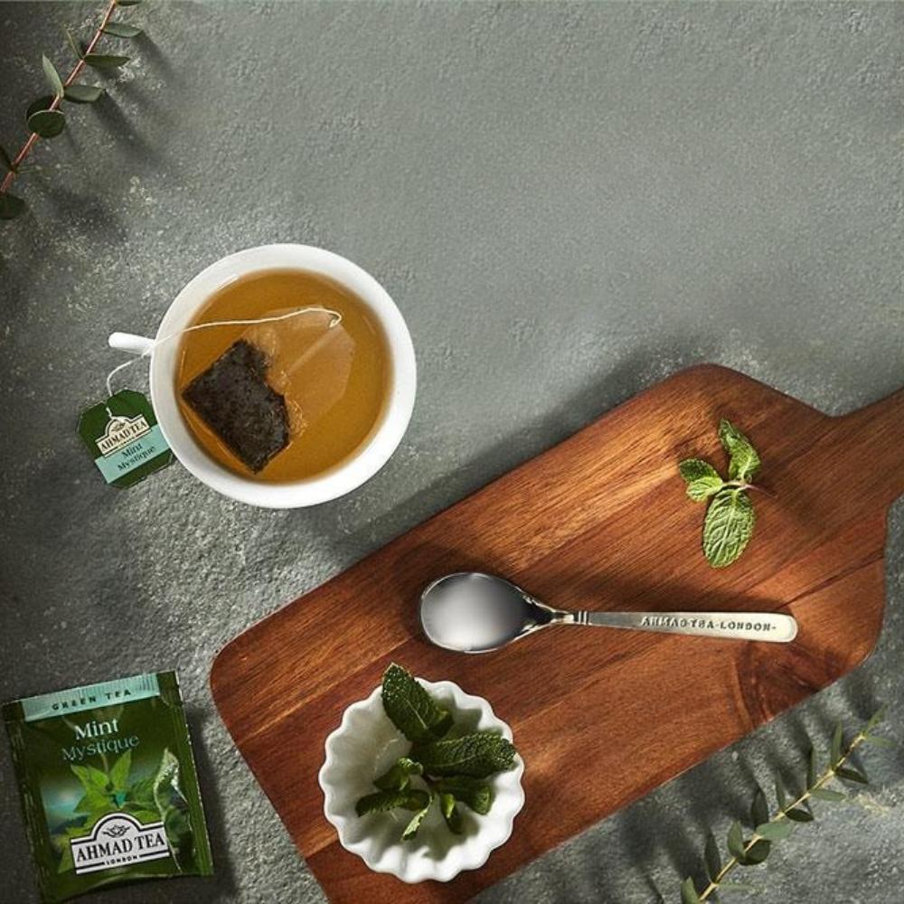 Premium Quality AHMAD TEA Mint Flavored Green Tea Flavored Tea 10 Tea bags