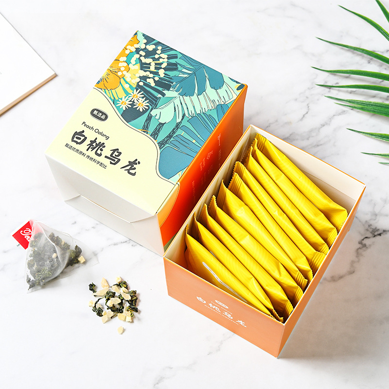 Honey Peach Flower Fruit Tea Triangle Bag Cold Soaked Tea White Peach Oolong