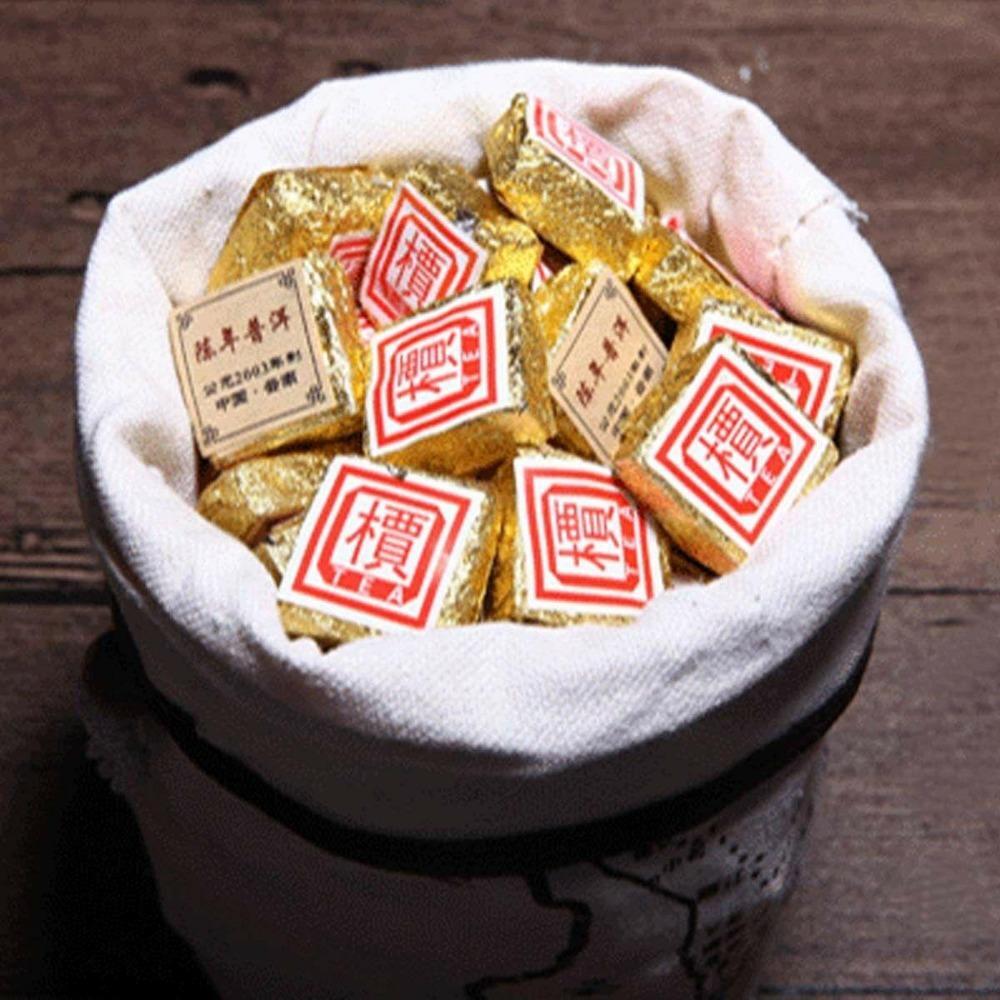 Yunnan Pu'er Tea Natural Small Gold Brick Pu'er Mini Tuo Tea 50g-500g Secondary image
