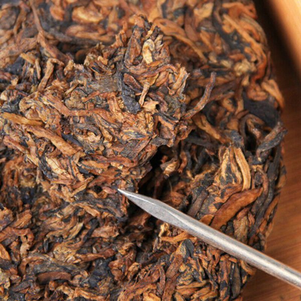 TeaPu-Erh Ripe Tea Emperor Golden Cake 357g Spring Black Tea Single Bud Pu'er Tea
