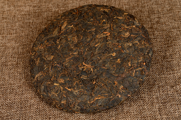 357g Yunnan Pu'er Tea Old Banzhang Glutinous Fragrance Seven Seed Cake Ripe Tea