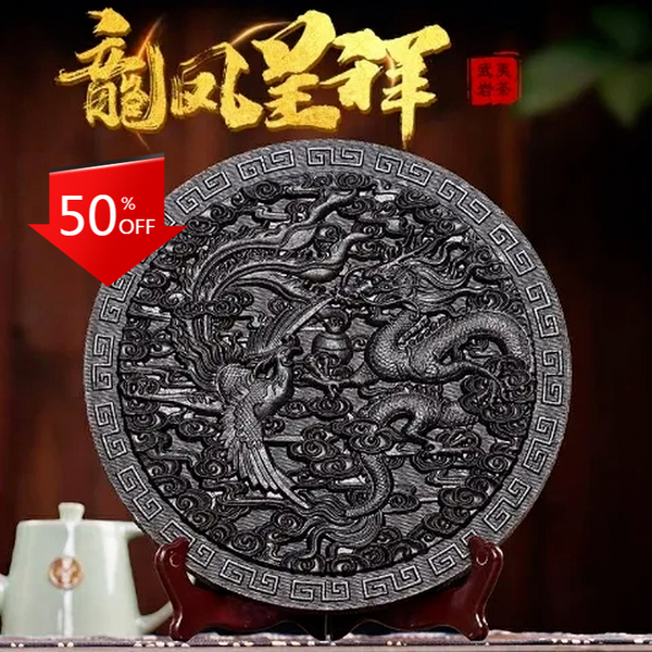 Dragon & Phenix Da Hong Pao Tea Cake Big Red Robe Tea Wuyi Oolong Tea 500g