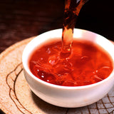 357g Zhonghong Yin Yiwu Zhangxiang Pu'er Ripe Tea Yiwu Daye Pu'er Ripe Tea Cake