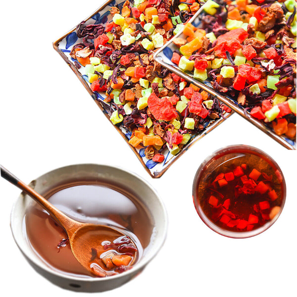 Handmade Luoshen Hibiscus Flower Fruit Grain Tea Fresh  Healthy Food Scented Tea