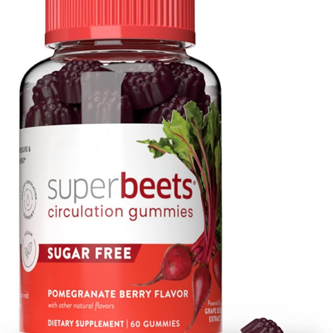 Beet Gummies Beetroot gummies Grape Seed Extract Gummy Snacks 60 Capsules