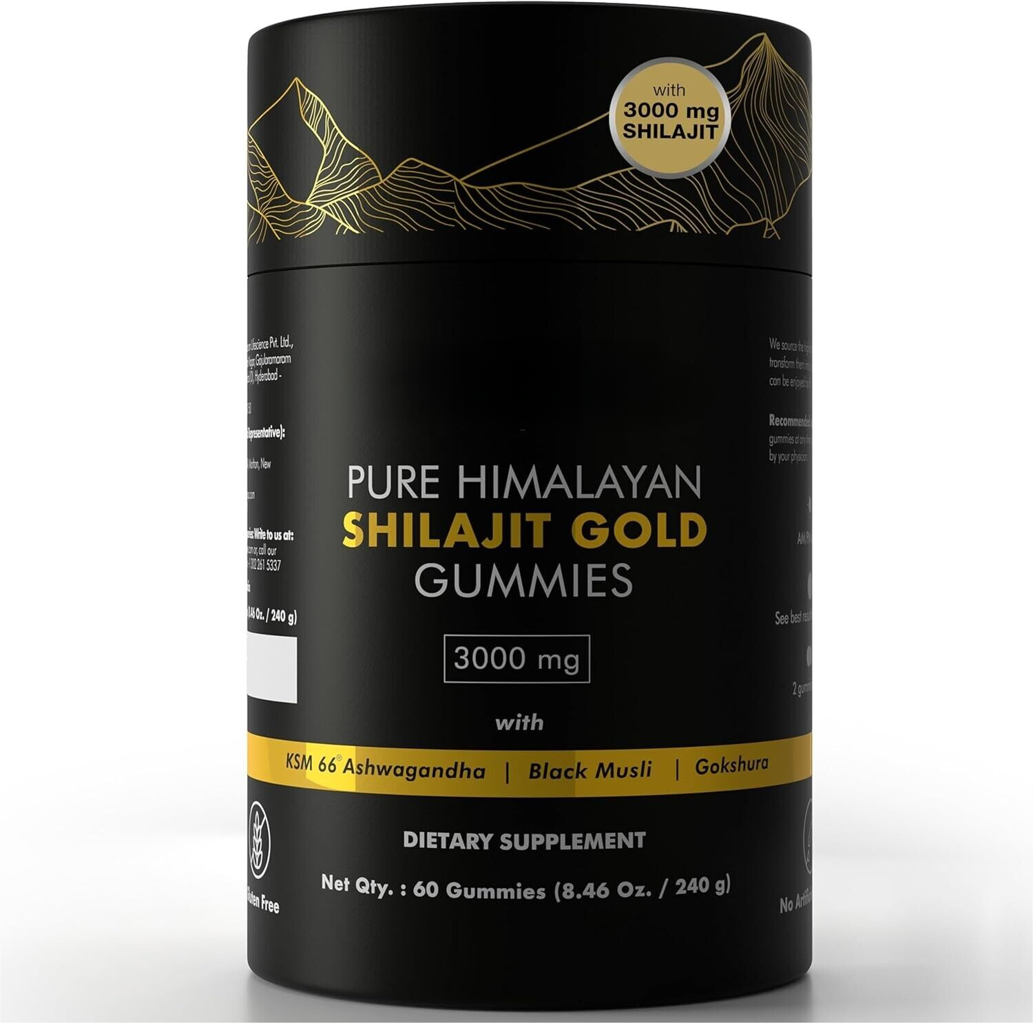 Stress Relief Pure Himalayan Shilajit Gummies | With Ashwagandha, Gokshura.. Main image