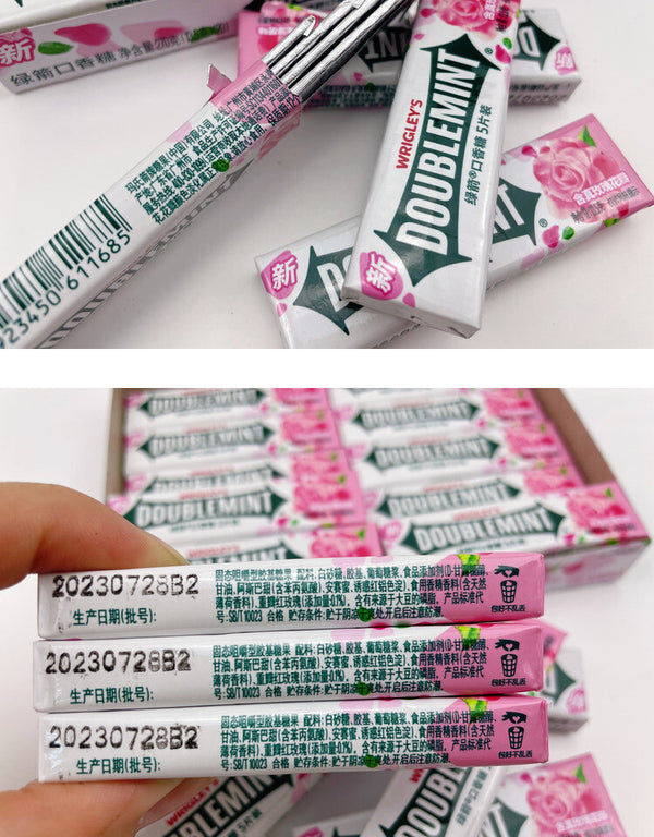 Rose Mint DOUBLEMINT Kaugummi 5pcs x 20 Portable Pack für frischen Atem