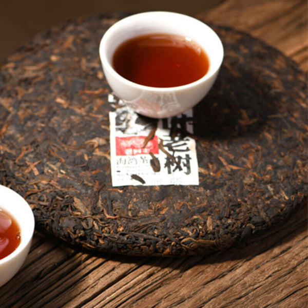 TongZhi Haiwan Shen Shan Lao Shu Puer 500g Puerh Tea Deep Mountain Ripe Lao