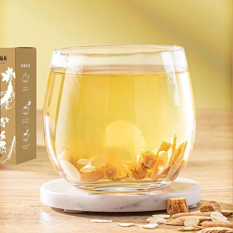 Ginseng Astragalus Dangshen Ganoderma Healthy Drink Vitality Four Treasures Tea