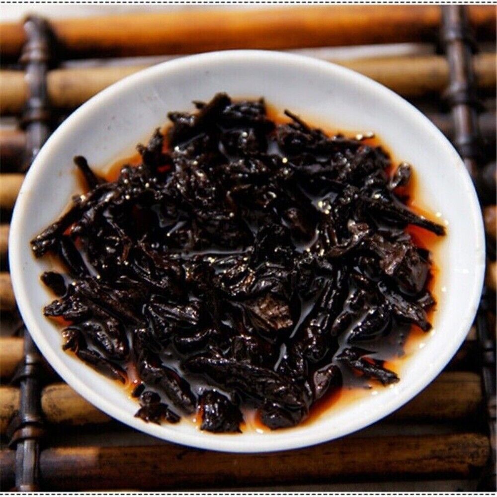 Yunnan Aged Pu-erh Tea Brick 200g Cooked Pressed Black Tea Premium Organic