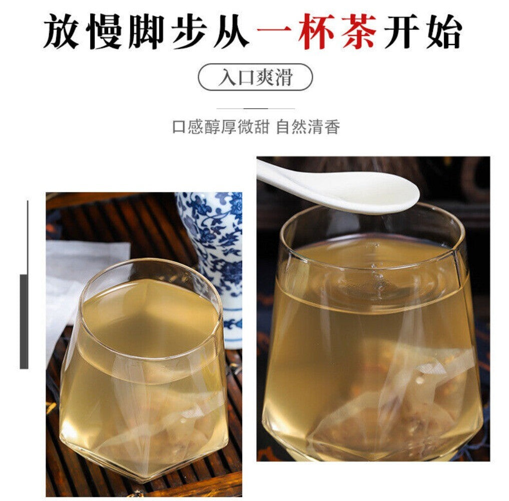 Barley Hawthorn Poria Fox Nut Yam Ginger Herbal Tea Natural Soothing Blend
