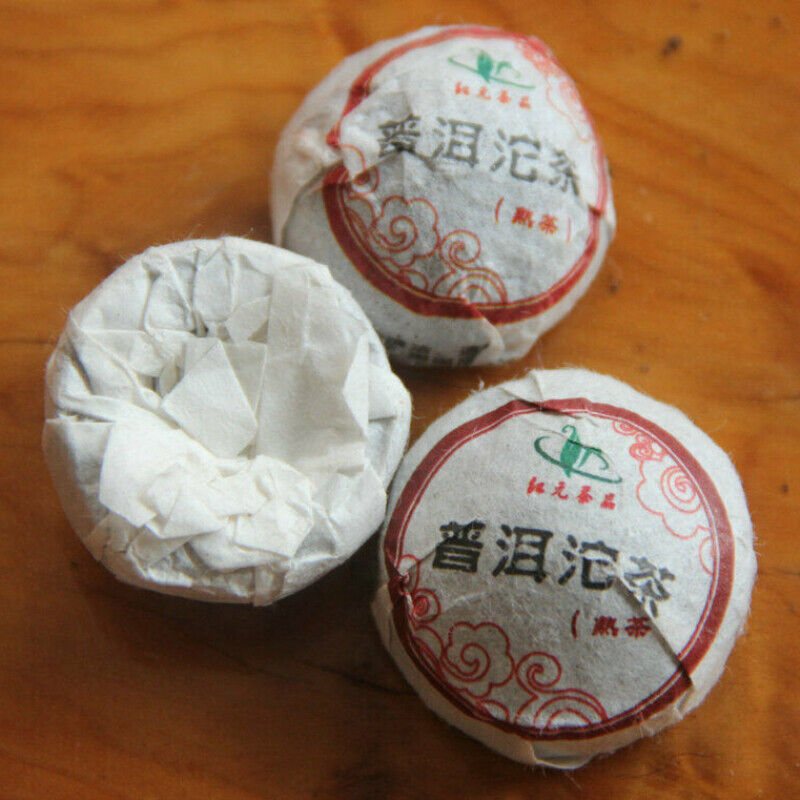200g Chinese Aromatic Aged Puer Tea Mini Tuocha Natural Ripe Black Pu-Erh Tea