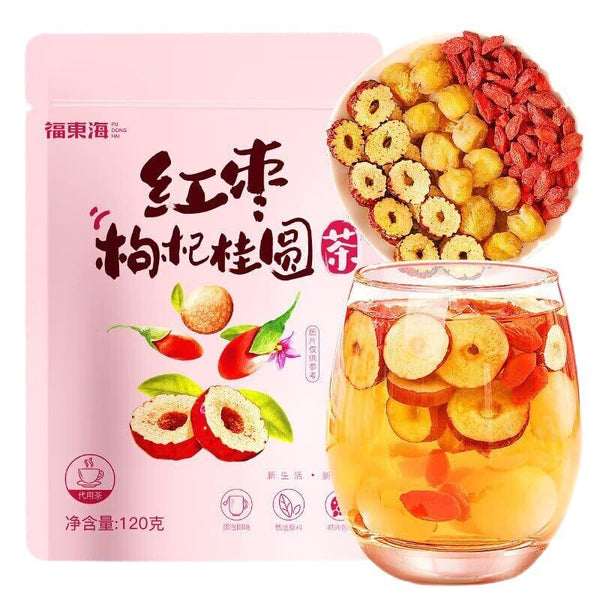 Red Date Longan Goji Berry Tea - 10 Tea Bags (120g/bag) of Premium Quality