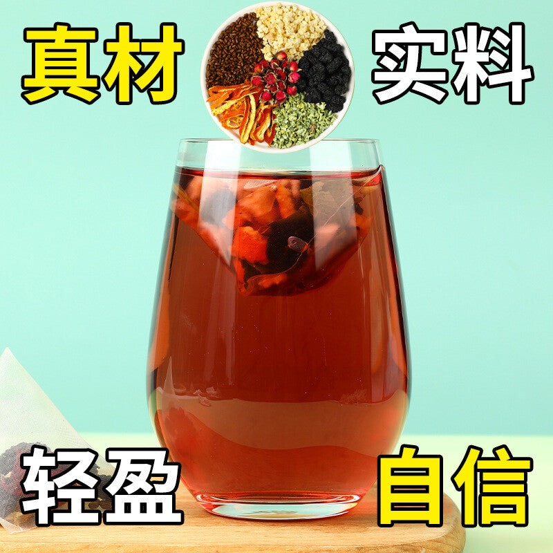 Slimming Detox Drink with Cassia Seed Weight Loss Apple Rose Lotus Leaf Tea