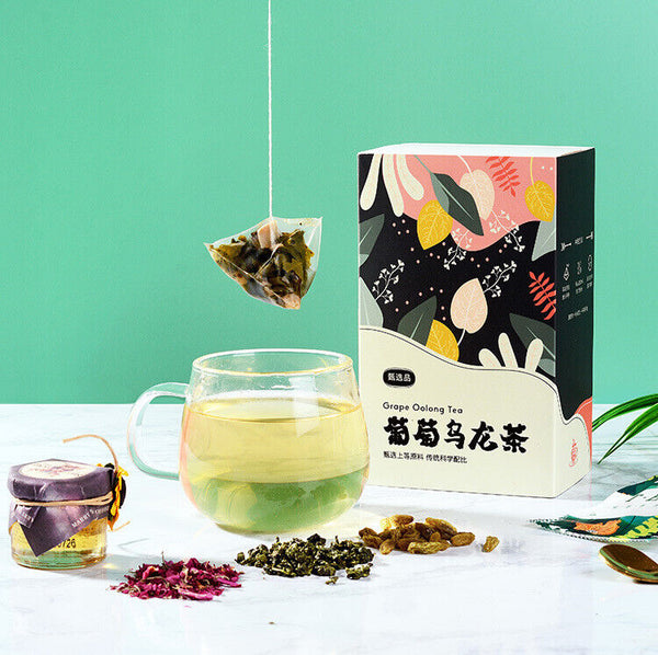 30g Box packed triangular tea bag white peach oolong tea flower fruit tea bag