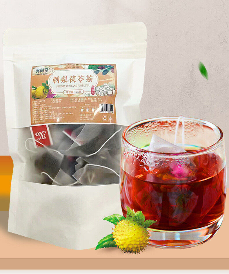 Prickly Pear Mulberry Rose Poria Black Goji Tea Combo Triangular Bags