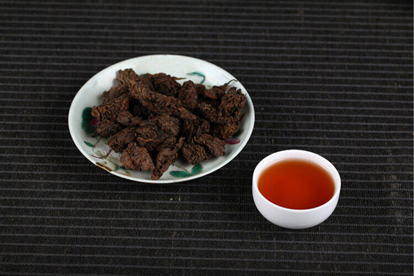 Dark Tea Yunnan Puerh Tea Spring Tea Head Golden Bud Ripe Tea 500g loose tea