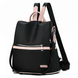 Casual Waterproof Oxford Backpack Nylon Fashion Travel Teenage School Bag Women