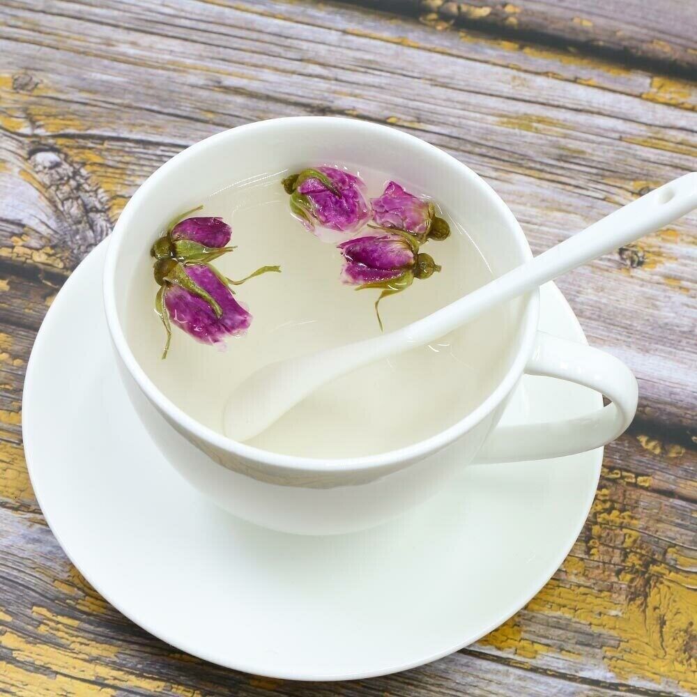 Chinese Purple Rosebud Tea Dried Flower Herbal Floral Blend Natural Loose Leaf