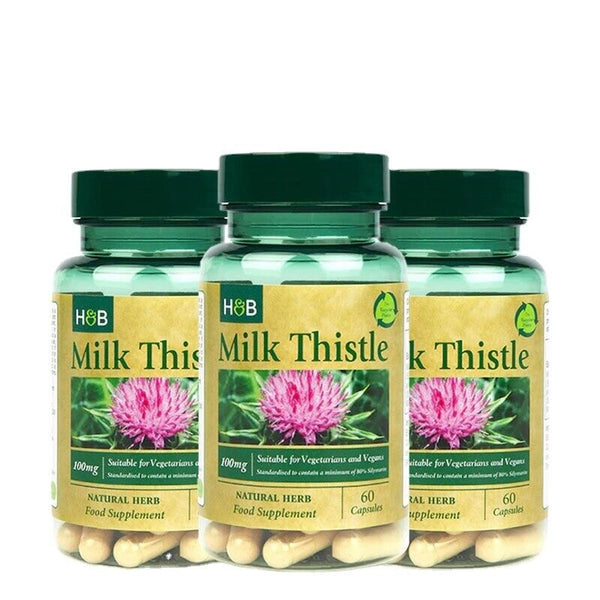 HB Milk Thistle Grass Capsules Health Care Tablets 100mg * 60 Capsules/ Bottle