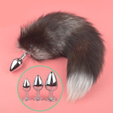 Anal Plug Real Fox Tail Cosplay Butt Plug Anal Sex Tail Adult Products Cosplay