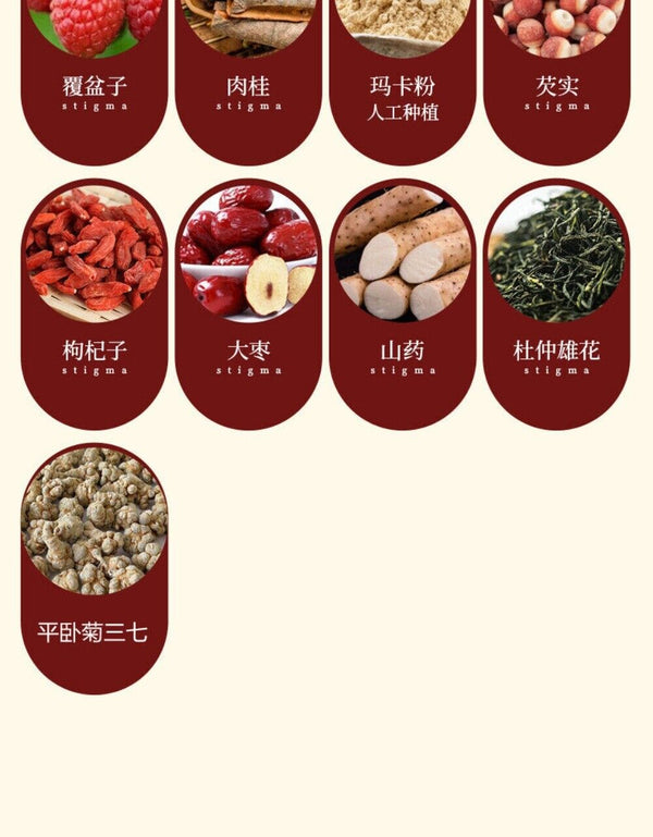 Ginseng Panax Notoginseng Herbal Tea with Kudzu Ginkgo Circulation Support Blend