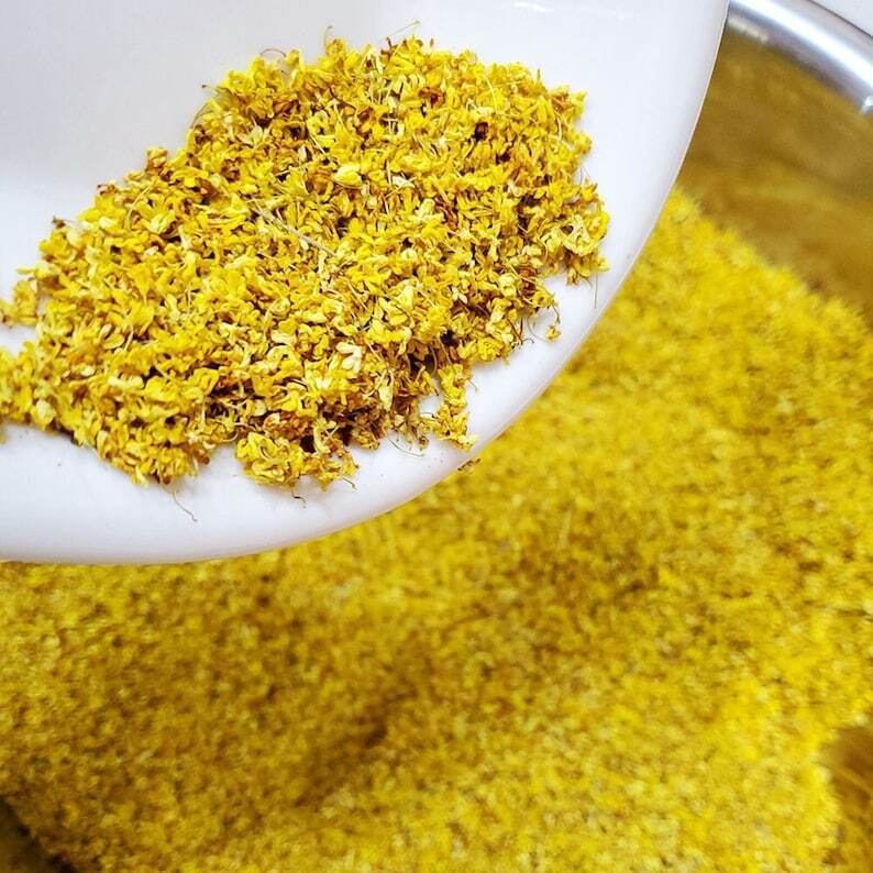 Wild Dried Osmanthus Flower Tea, Osmanthus Fragrans Tea, Sweet Olive, Gui Hua Secondary image