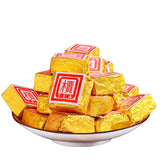 500g Menghai Pu'er Ripe Tea Small Square Brick Tea Leaves Pu'er Tea Tuo Tea