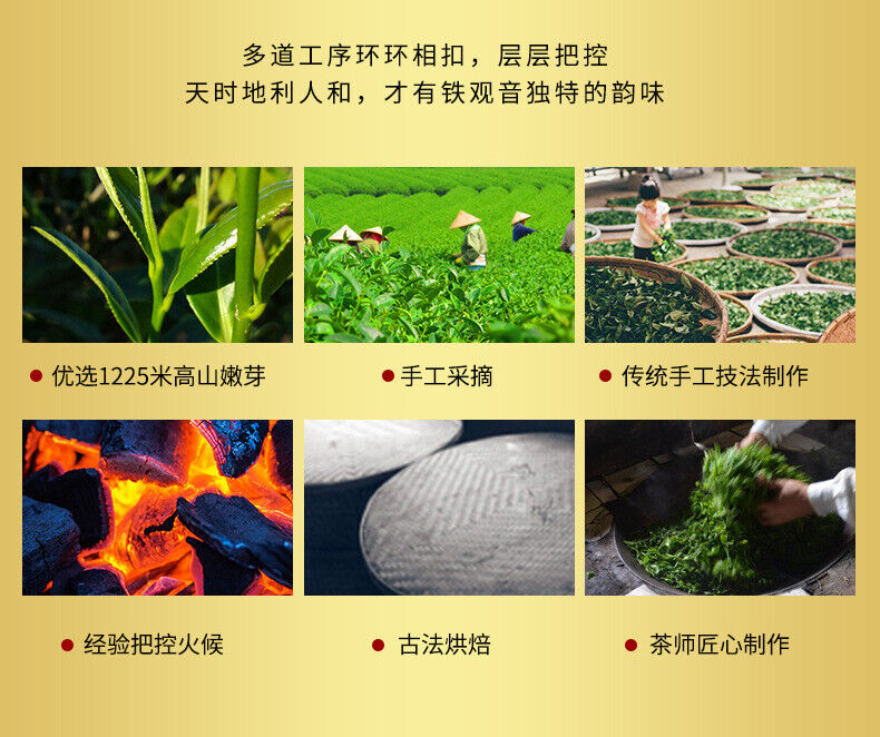 Fujian Alpine Orchid Fragrance Tieguanyin 8 Bubbles Gift Tea Independent Sachets