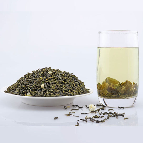 Strong Flavor Jasmine Flower Tea Loose Leaf 125g Can New Green Tea