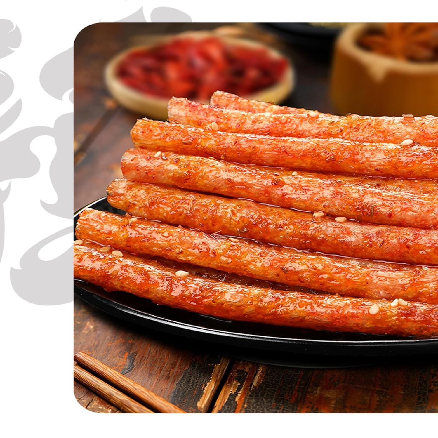 Pikanter Streifen Latiao Snack Chinesische Spezialität Veganer Pikanter Snack