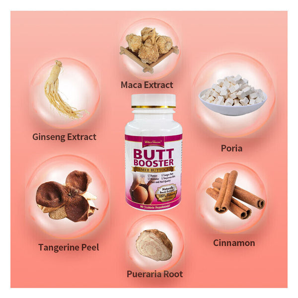 Booty Enlarger Pills - Bigger Butt & Glutes Lift - Hips & Thighs Enhancement
