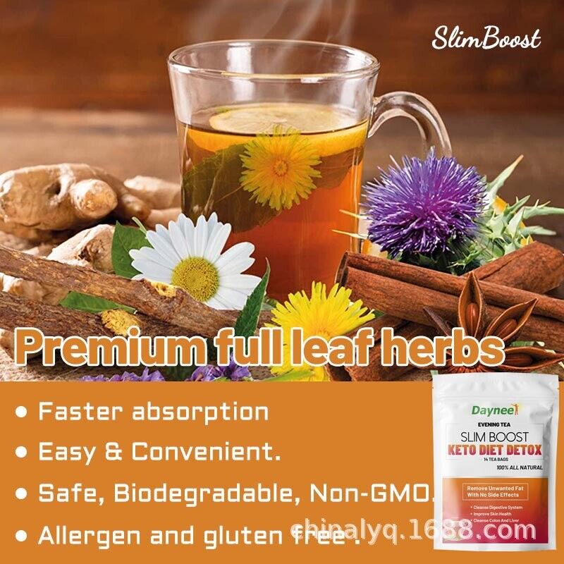 Slim Tea Boost Detox Daytime and Evening Tea for Keto Diet Weight Loss