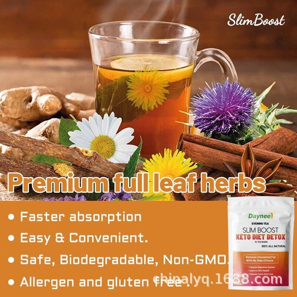 Slim Tea Boost Detox Daytime and Evening Tea for Keto Diet Weight Loss