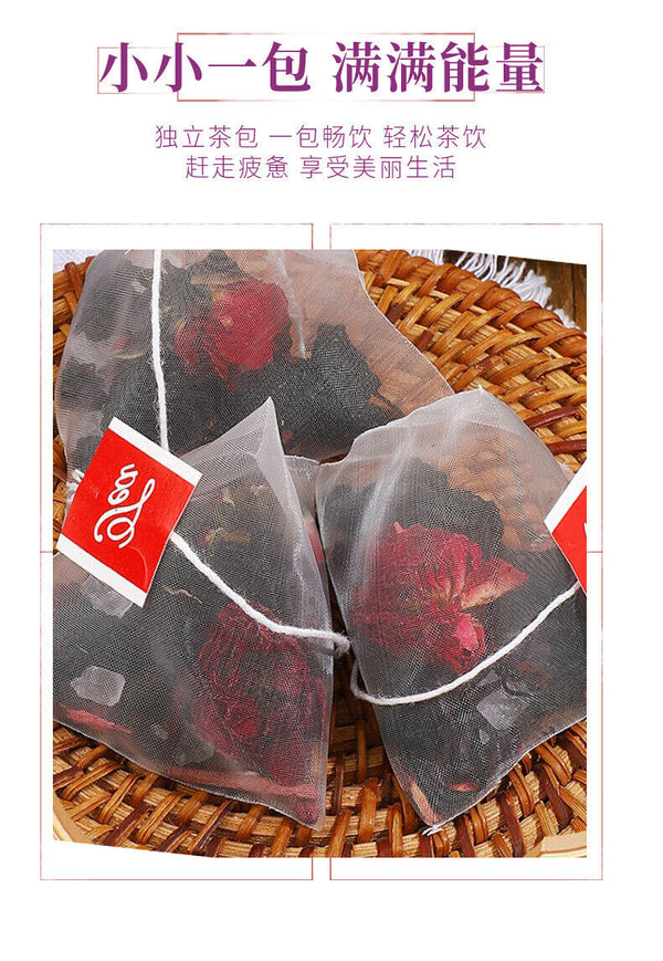 Mulberry Rose Hibiscus Tea Refreshing Summer Sweet Sour Fruit Drink