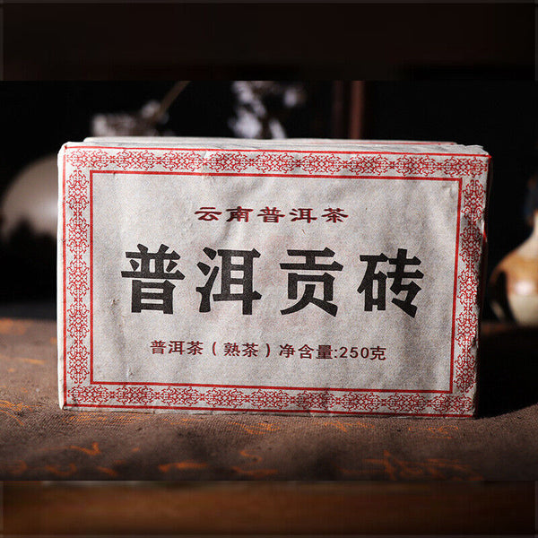 Puerh Tea Brick Organic Yunnan Ripe Puerh Tea 250g Brick Tea