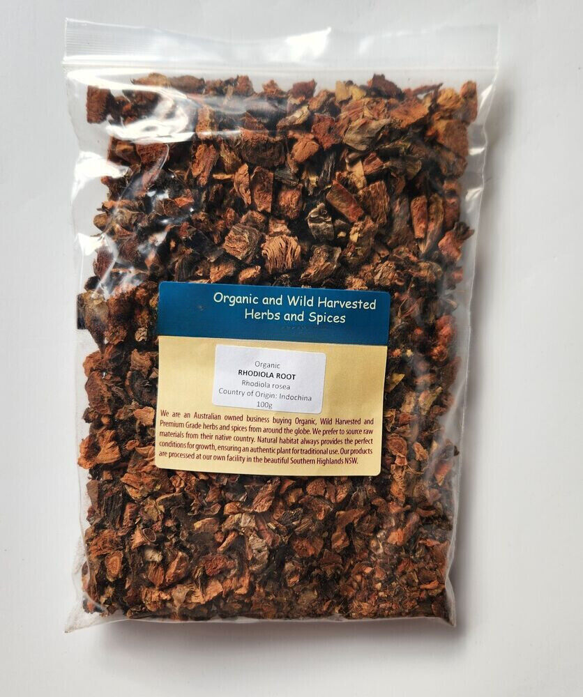 RHODIOLA ROOT ORGANIC HERBAL TEA 100g Golden or Rose root Rosea Dried herb Main image