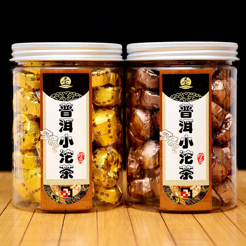 Pu'er Ripe Tea Mini Tuocha Glutinous Rice Flavor Yunnan Menghai Tangerine Peel