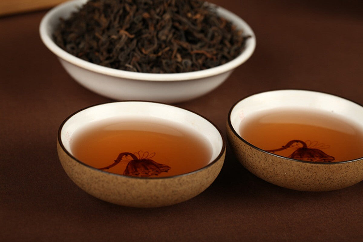 500g Yunnan Puerh Tea 2018 Menghai Ancient Tree Golden Bud Loose Tea Cooked Tea