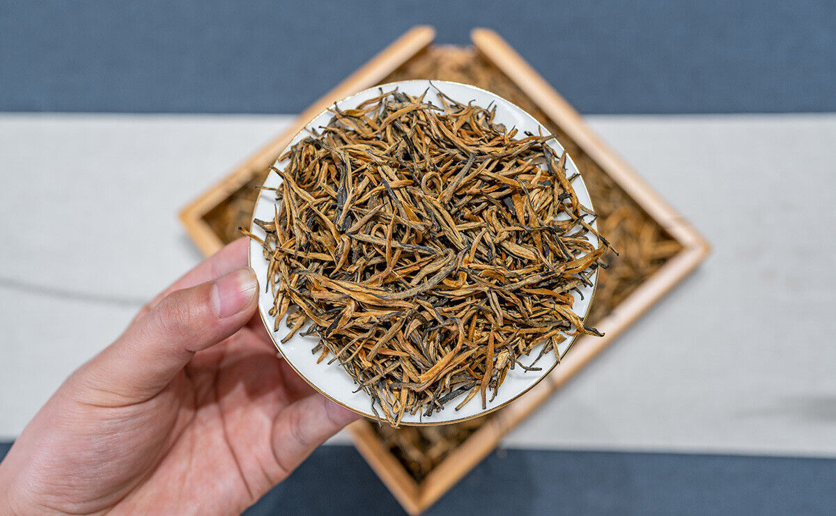 500G Yunnan Black Tea Mini Gold Needle Fengqing Dian Hong Tea Small Gold Needle