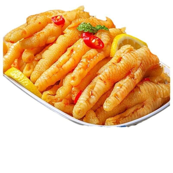 Boneless hot and sour boneless chicken feet chicken feet lemon chicken feet 500g