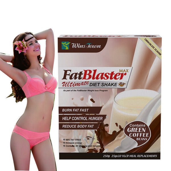 Weight Loss Fat Blaster Chocolate Diet Shake Meal Herbal Slimming 25g*10bags