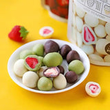60g Freeze-dried Strawberry Filling Matcha Cocoa Milk Flavored Chocolate Balls