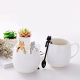 Stainless Steel Spoon Dinnerware Cat Coffee&Tea Spoon Kitchen Flatware Tableware