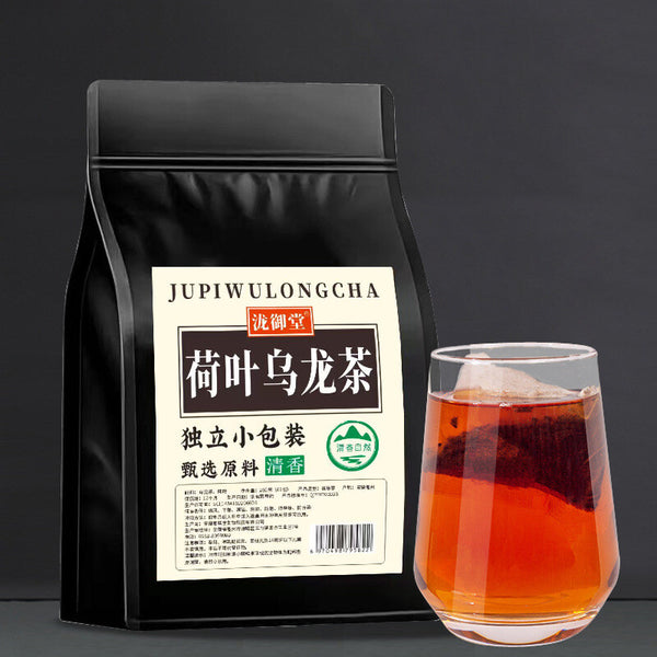 Charcoal Roasted Black Oolong Tea Bags Strong Aroma Individually Packed Brewing