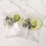 Bitter Melon and Lime Tea Summer Fresh and Healthy Fruit Tea Triangle Bag Tea