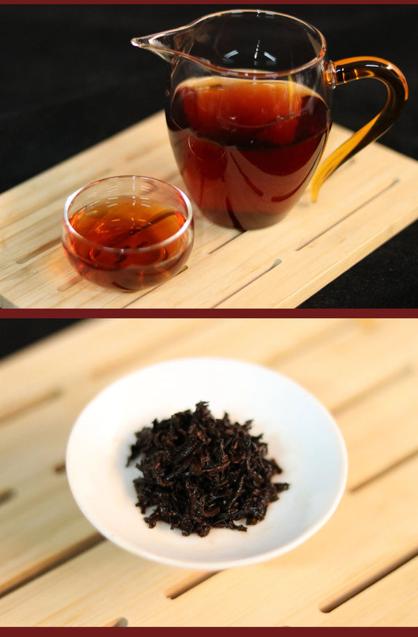 Pu'er Tea Palace Rock Rhyme Pu'er Ripe Tea Cake Ration Tea 357g/12.59oz